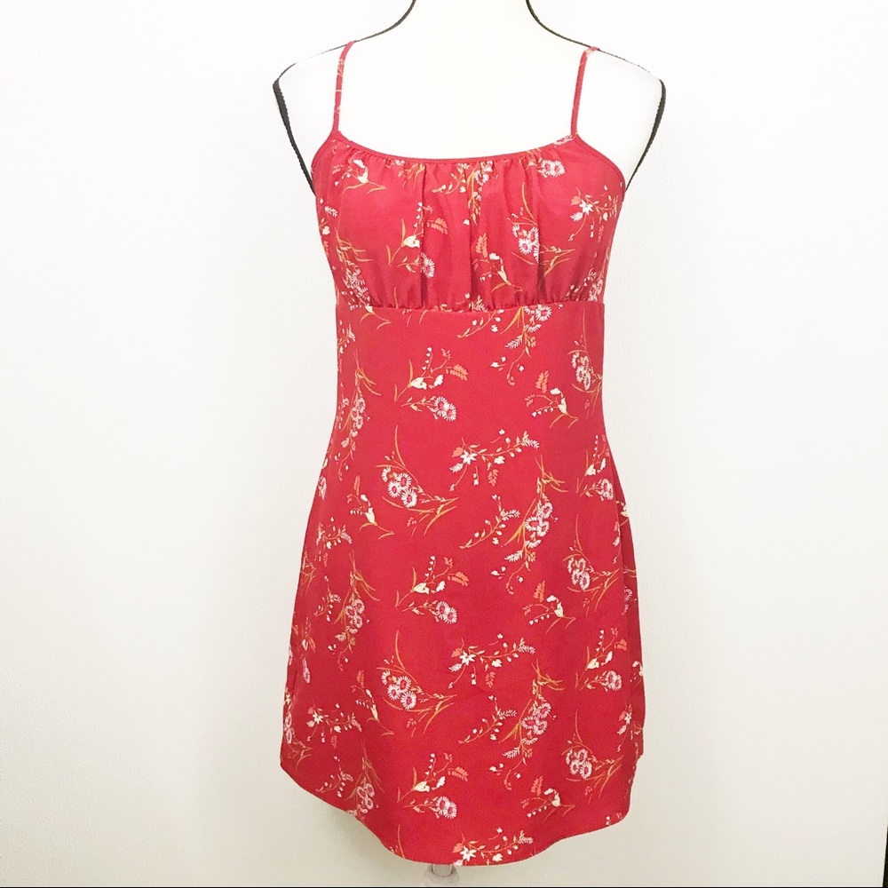 Express Floral Print Dress w/ built-in shorts